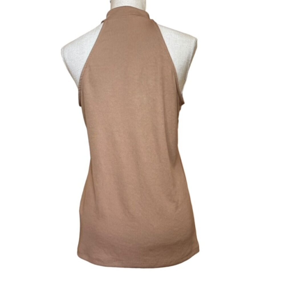 RIVER ISLAND Halter Neck Ribbed Sleeveless Top, Size 14 - NWT - Picture 2 of 5